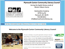 Tablet Screenshot of plymouthcantonliteracy.org